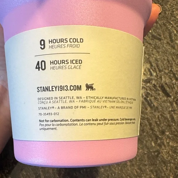 Stanley The FlipStraw Quencher Protour Tumbler- 30oz. Soft Orchid color - Picture 5 of 7